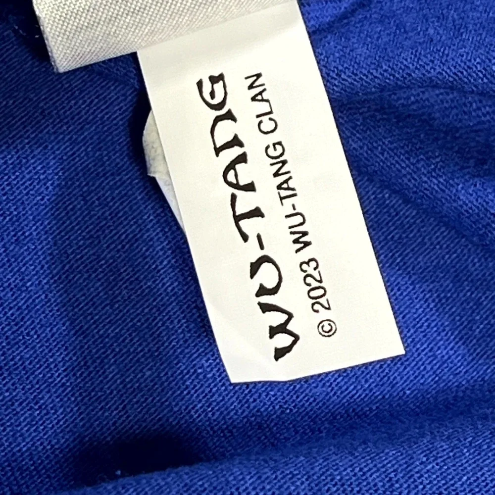 Gap Wu-Tang New York Clan T Shirt Men Large Blue Graphic‎ Print Cotton Crew Neck